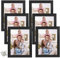 Giftgarden 6x8 Picture Frames Set Photo Frame for Wall Decor or Tabletop, Black, Set of 6