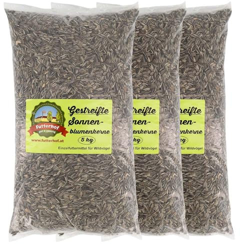 Futterhof gestreifte Sonnenblumenkerne 3 x 5 kg = 15 kg