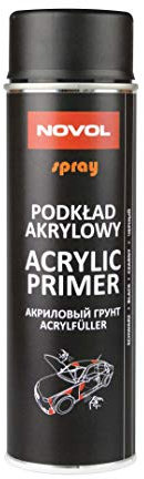 Novol Spray Acrylic Primer Aerosol 500ml - Black