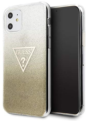 CG MOBILE Case for iPhone 11 Guess Solid Glitter Gold