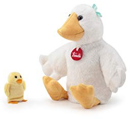 Trudi 29857 Handpuppe&Baby Gans, Weiss, weiß