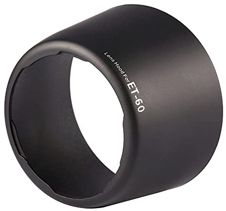 Lens Hood Pare- Noir De Remplacement Professionnel Et60 Pare- pour F/4-5.6 75-300Mm F/4-5.6 USM pour Remplacement du Pare- Contrastes