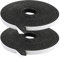 wordmouk Bande de mousse anti-courants d'air 12 x 3 MM Bande d'étanchéité en mousse adhésive Bande d'étanchéité en mousse haute densité pour fenêtre, isolation acoustique 4M x 2 rouleaux, Total 8M