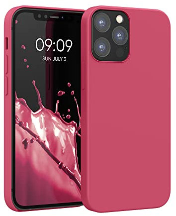 kwmobile Handyhülle für iPhone 12 Hülle/iPhone 12 Pro Hülle - Silikon Handy Case - weiche Oberfläche - kabelloses Laden - Awesome Pink