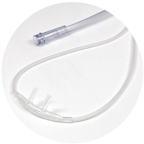 5pk Sunset 4Ft Soft Adult Oxygen Nasal Cannula w/Kink-Free Supply Tubing (RES1104S)