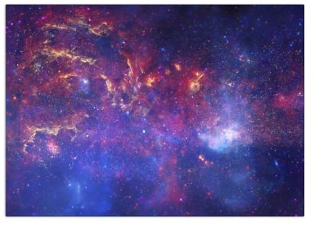 Displate Offiziell NASA MetallPoster Magnetische Befestigung Inklusive Lizenziert Bilder Hochwertiges Poster Milky Way Poster 67.5 cm x 48 cm