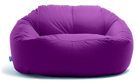 Bruni Lounge Sitzsack-Sofa in Violett – Indoor und Outdoor XXL Sitzsack-Lounge, Couch für 1-2 Personen