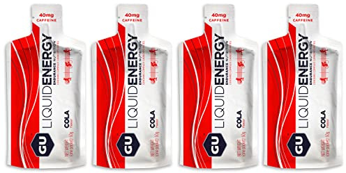 GU Energy Liquid Gels - 4 x 60g Gel Taster Pack - Sports Energy Gels for Running, Cycling, Triathlon (Cola)