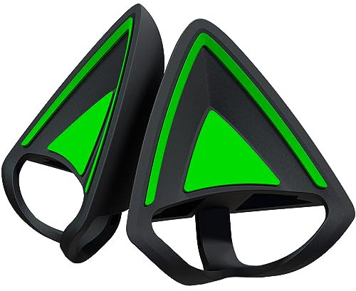 Razer Kitty Ears V2: Clip-on Kitty Ears for Headsets, Gaming Headphones - Universal Fit - Versatile, Adjustable Straps - Lightweight Sillicone - Durable & Comfortable - Classic Black