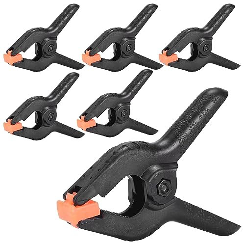 Ynudr 6 × Clamps Heavy Duty Spring Clamps Clamps Set Clamps Small clamp 15.5cm Long Photo Cloth clamp Background Fabric Clip Photo Clip (6 Inch)