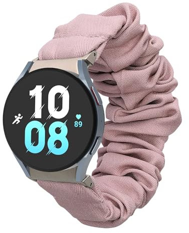 kwmobile Bracelet compatible avec Samsung Galaxy Watch 4/5 / 6/7 / FE - Bracelet de rechange design chouchou pour fitness tracker - lavande