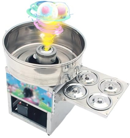 WANGHAI-666 Cotton Candy Makers Cotton Candy Machine Commercial Stainless Steel Cotton Candy Machine Gas Electric Fancy Cotton Candy Machine for Setting Up Stalls Candy Floss Maker