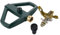 Aspersor de césped con base de metal, aspersor de pulsación, aspersor de impulso, aspersor de césped para riego, superficies de hasta 540 m², giratorio 360°, para cubrir grandes superficies para