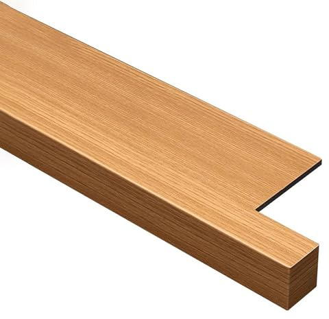 Copertura per davanzale della finestra con venature del legno, con naso, stile moderno, per vecchie finestre, protezione liscia per cucina e balcone