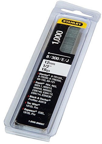 STANLEY 1-SWK-BN050T - Clavo/brad 8/300 / e/tipo j - 12mm - 1000 u.