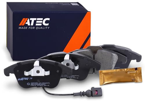 ATEC Germany Bremsbelagsatz Vorderachse, Bremsbeläge Bremsklötze vorne, 4 | Kompatibel mit: AUDI Q3, SEAT ALHAMBRA, VW SHARAN, TIGUAN