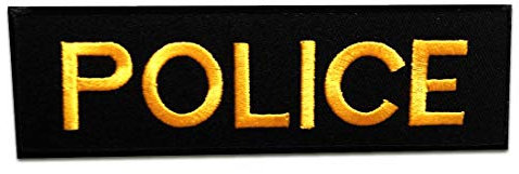 Catch the Patch POLICE Polizei Logo - (Größe: 12,5 x 4 cm) – Kultige Aufnäher zum Aufbügeln & Aufnähen – Für Jacken, Rucksäcke, Shirts & Cosplay – Ein Must-have für DIY-Fans