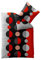 aqua-textil Concept Bettwäsche 155 x 220 cm Mikrofaser Bettbezug Sally Punkte Streifen Schwarz Grau Rot