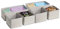 mDesign 6er-Set Stoffbox für Schrank oder Schublade – die ideale Aufbewahrungsbox für Wäsche, Gürtel, Accessoires etc. – flexibel verwendbare Stoffkiste mit Zick-Zack-Muster – beige , 6 Stück(1er Pack)