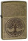 Feuerzeug von Zippo mit Motiv: Baum des Lebens – antikes Messing