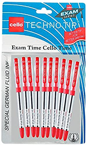 Cello Technotip Kugelschreiber, Rot, 10 Stück