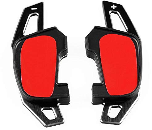 Alluminio Volante Cambio Paddles Shifters Estensione Per Golf 7 MK7 GTI(nero)