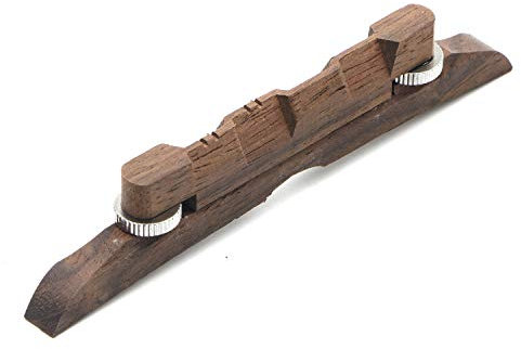 4.53'' Adjustable Compensated Mandolin Strings Bridge Ebony for Archtop Mandolins