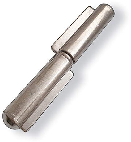 Anschweissscharnier 60 mm mit 2 Flügeln und festem Bolzen aus A2 Edelstahl (1 Stück 60 mm)