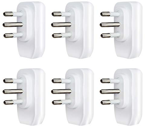 EXTRASTAR Spina piatta,Spina Ribassata 2P+T 10A,Bianco,6 pezzi.