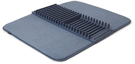 Umbra Udry Tapete de secado de vajilla, Azul