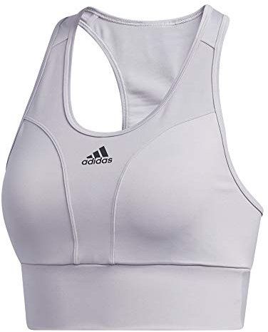adidas W AT BT, Reggiseno Sportivo Unisex-Adulto, Grigio, Rosa (griglo/Rossen), XS