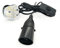 TWDRTDD B22 Bayonet Lamp Holder with Cord Switch,Phenolic BS UK Power Cord with 3 pin Fused Plug and 1.5m Wire (Black, with Switch)