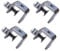 luluxing 4Pcs 304 Stainless Steel C Clamp 1 Inch Tiger Clamp Woodworking Clamp Heavy Duty C-clamp with Wide Jaw Openings
