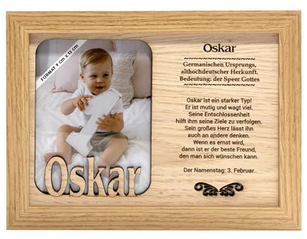 power gift OSKAR - Bilderrahmen. Deko Bilder Mit Rahmen, Porträt, Fotorahmen - Für dein Zuhause/Picture Frame/Dekoration. Einmaliges Geschenk.