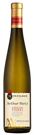 Arthur Metz - Edler Weißwein Gewürztraminer Vieilles Vignes, Alte Rebe, Halbtrocken (1 x 0.75 l)