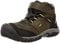 KEEN Unisex-Kinder Ridge Flex Mid wasserdichte Wanderstiefel, Dunkle olivgrüne, düstere Zitrone, 37 EU
