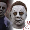 AENEY 2022 Michael Myers Maske, Latex Vollkopf Horror maske Gruselige Maske Halloween Kostüm Stütze mit Haaren