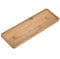 sourcing map Platillo para Maceta, Plato Planta de 28x9,5 cm, Bandeja de Goteo de Bambú Rectangular de Flores para Interiores