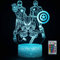 Jevrpley Superhero Gifts 3D Night Light for Kids, Toys for Boys with 16 Colors Changing Remote Control Smart Touch Superhero Toys with Captain America Iron Man, Christmas Gifts for Men Boys Girls