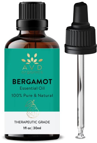 AVD ORGANICS Ätherisches Bergamottenöl 30 ml | 100% reine therapeutische Qualität für Aromatherapie Diffusoren Raumdüfte Seifen| und Kerzenherstellung. 1 fl. oz. oz. oz.