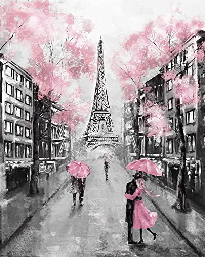 SYMON Diamond Painting,5D Diamant Painting Bilder für Erwachsene Kinder,DIY Diamond-Painting für Wand Art,Geschenke Wohnkultur 30x40cm (Paris Eiffel Tower)