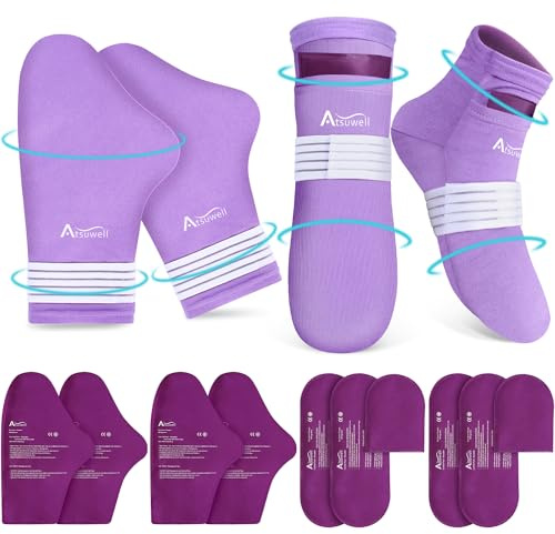 Atsuwell Chemotherapie Must Haves für Damen und Herren, Chemo-Handschuhe und Socken für Neuropathie, Kältetherapie-Socken und Kältehandschuhe, Komfortartikel für Hand- und Fußbeschwerden