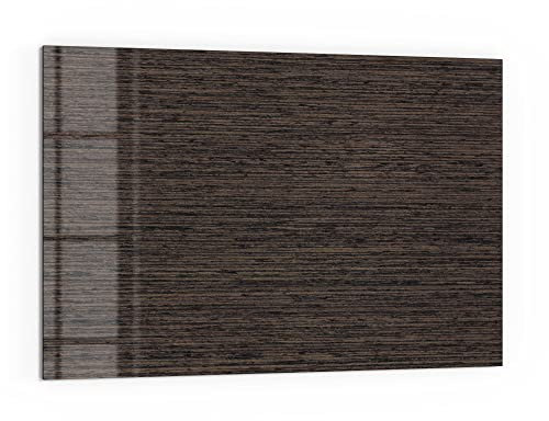 DEQORI Küchenrückwand Glas | Motiv Holz horizontal gemasert | 60x40 cm | Bad- oder Herd-Rückwand | Herdblende Spritzschutz für Küche & Badezimmer | moderne Deko für Fliesenspiegel