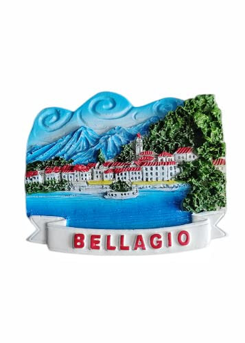 Bellagio Lake Como Italien Kühlschrank Magnet Reise Souvenir Kühlschrank Dekoration 3D Magnetaufkleber Handbemalte Bastelkollektion