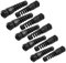 Hitefu 10PCS PG7 Cable Gland, 3mm-6.5mm Wire Hole Waterproof Flex Spiral Strain Relief Protector, Plastic Wire Gland, Black