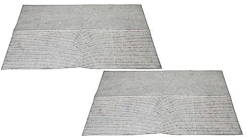vhbw 2x filtro in Nonwoven compatibile con Smeg cappa da cucina da 60 cm - 57 x 47 x 0,3 cm, microfibra