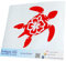 INDIGOS UG Auto Aufkleber Auto - 200x167 mm - Schildkröte Hawaii - rot - Selbstklebender Sticker für Auto, Fenster, Bus oder LKW