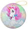Weihnachts Ornamente Einhorn-Regenbogen-Himmelraum Christbaum Baumschmuck Anhänger Ornamente Für Weihnachtsbaum Weihnachtsdeko 7.3Cm