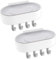 GYSRXS 2 Pièces Porte Savon Adhésif Porte Savon en Plastique Mural Soap Dish Holder avec 8 Crochet et 2 Autocollant Convient pour Salle de Bain,Douche,Cuisine(Gris)