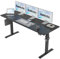 Agilestic Höhenverstellbarer Schreibtisch 160 x 60 cm, Stabiler Schreibtisch Höhenverstellbar Elektrisch mit Memory-Handsteuerung, Ergonomischer Steh-Sitz Tisch Computertisch, Schwarz